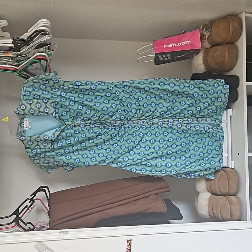Birch and Stone 70s pattern dress